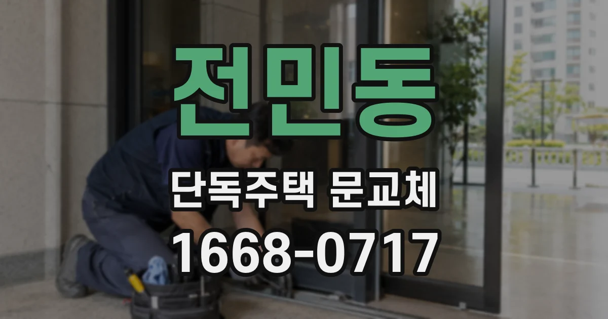 전민동 단독주택 문교체