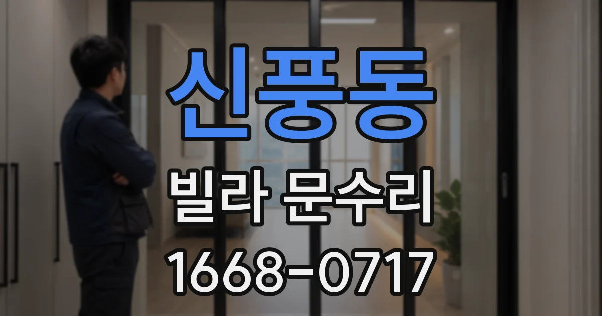 신풍동 빌라 문수리