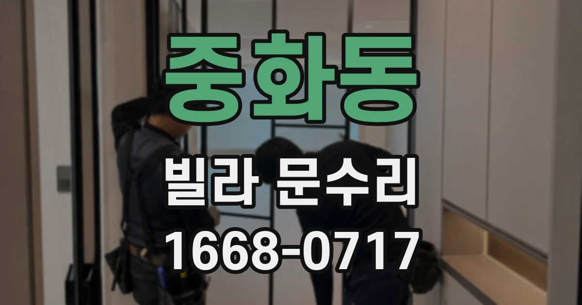 중화동 빌라 문수리