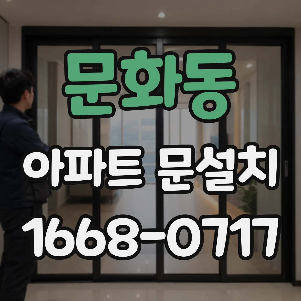 문화동 아파트 문설치