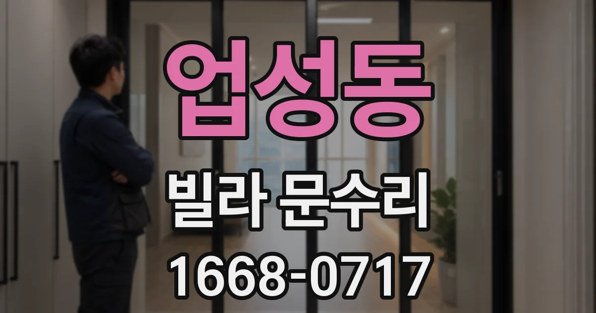 업성동 빌라 문수리