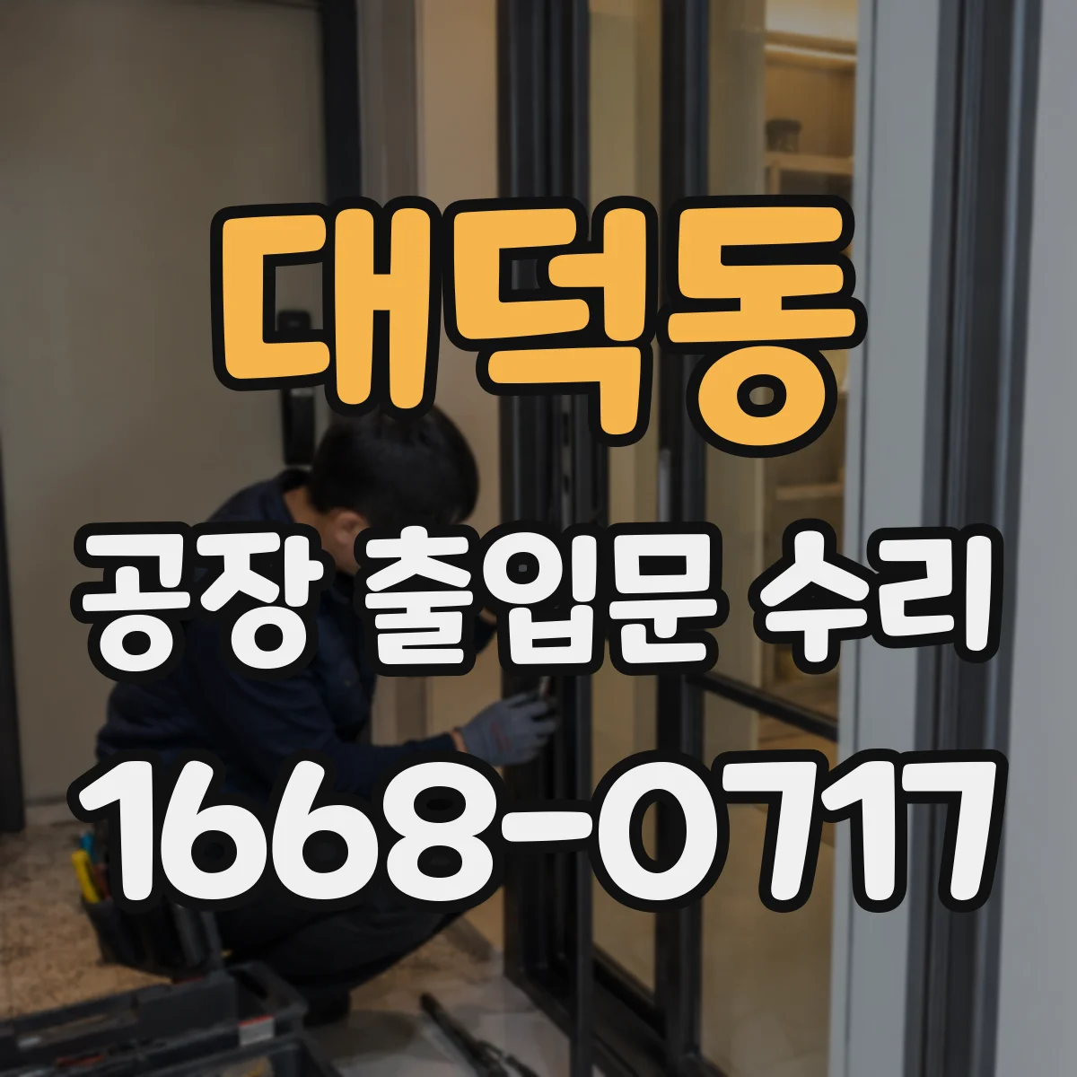 대덕동 공장 출입문 수리
