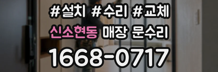 신소현동 매장 문수리