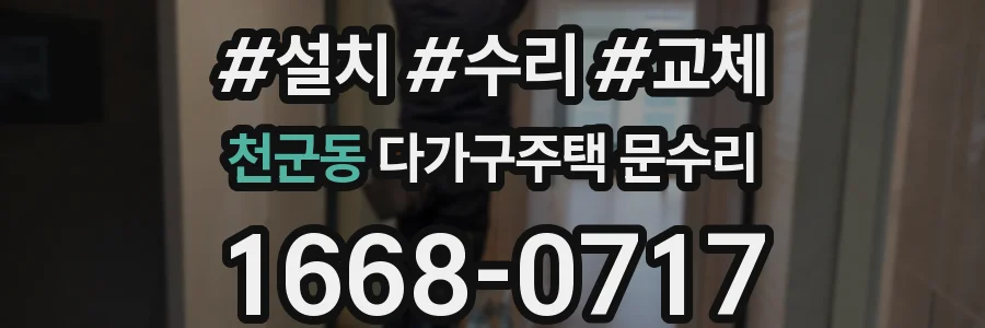 천군동 다가구주택 문수리