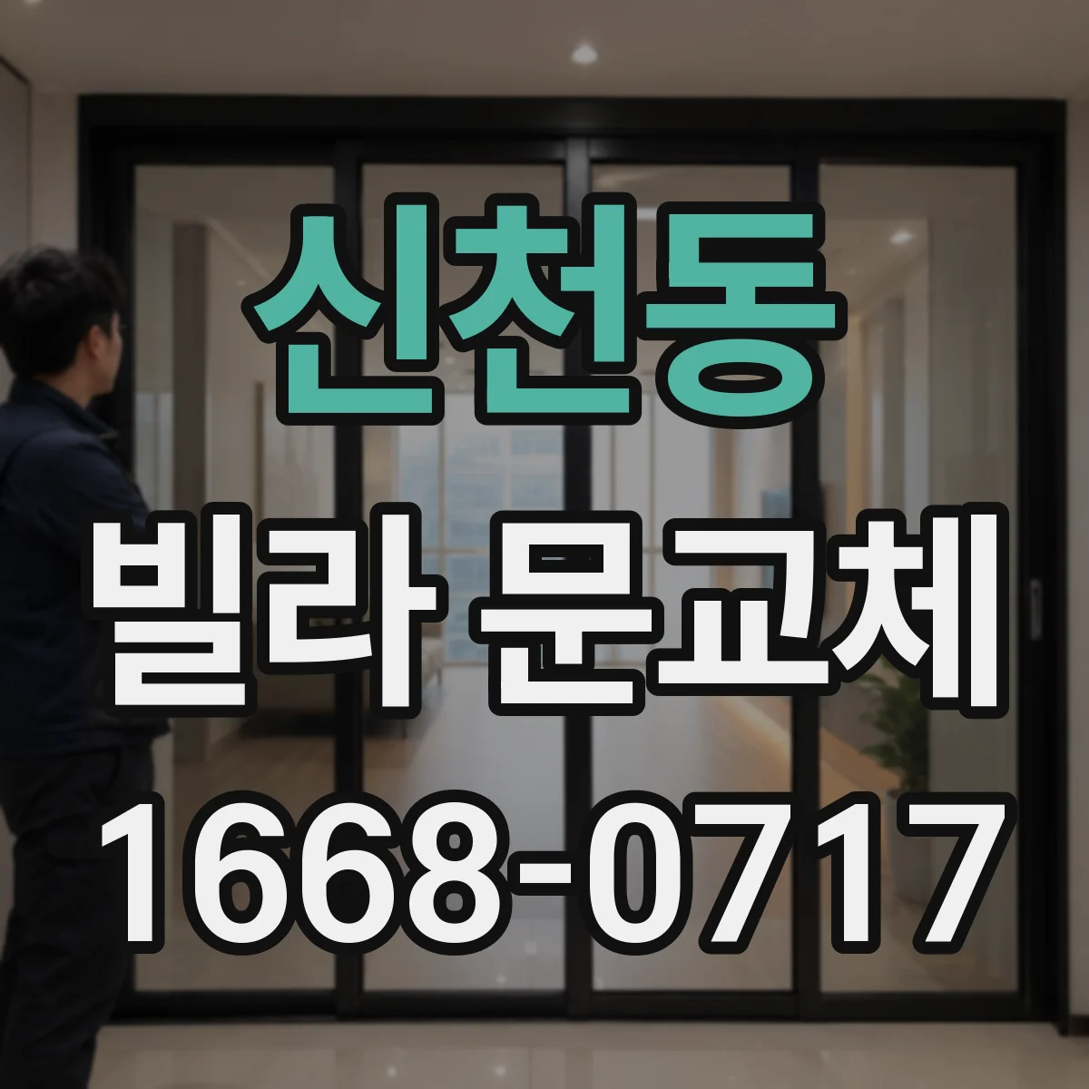 신천동 빌라 문교체