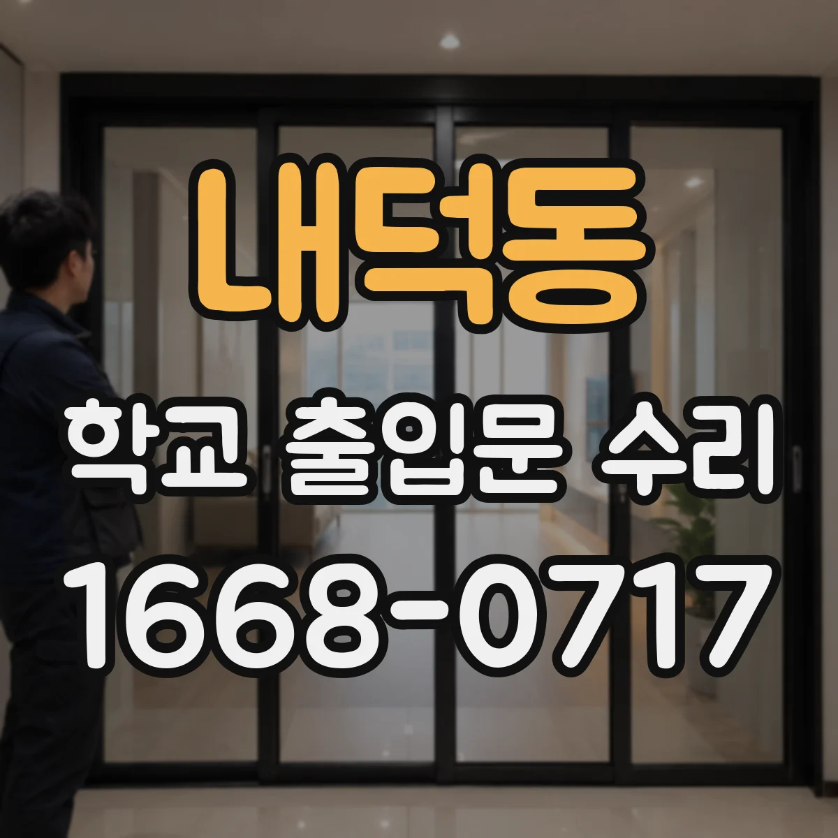 내덕동 학교 출입문 수리