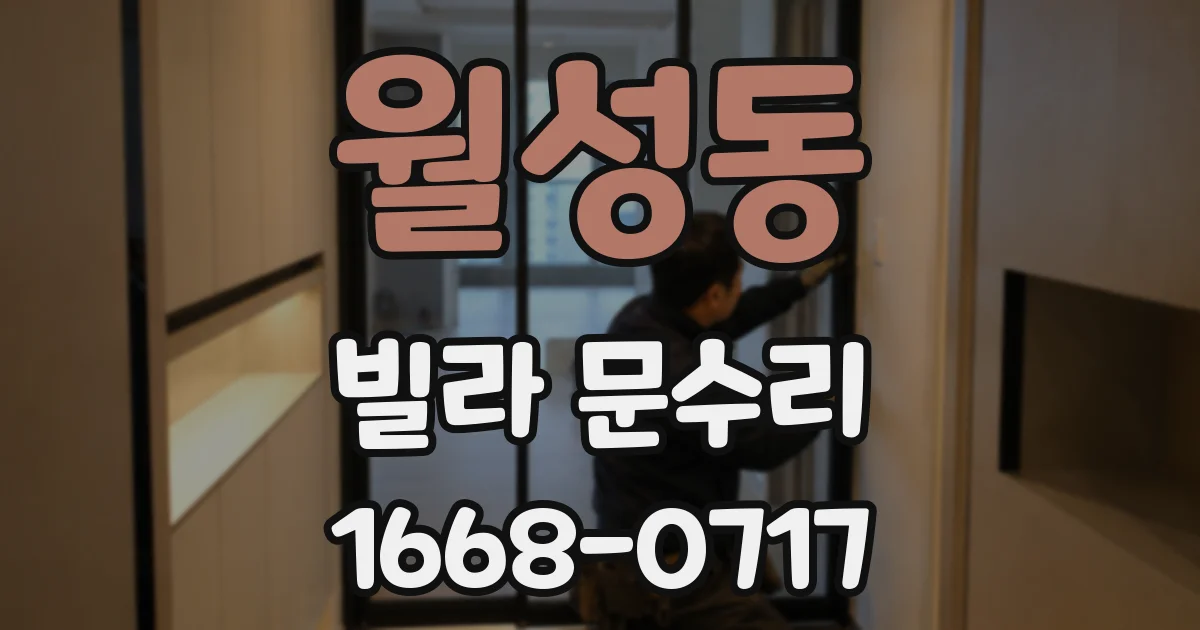 월성동 빌라 문수리