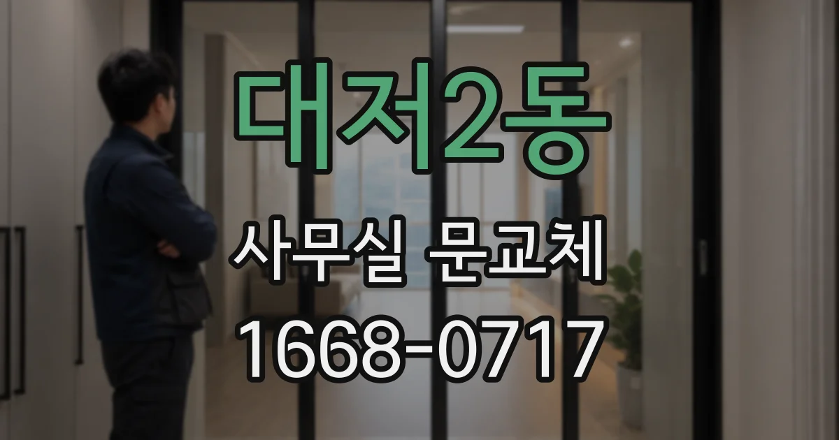 대저2동 사무실 문교체