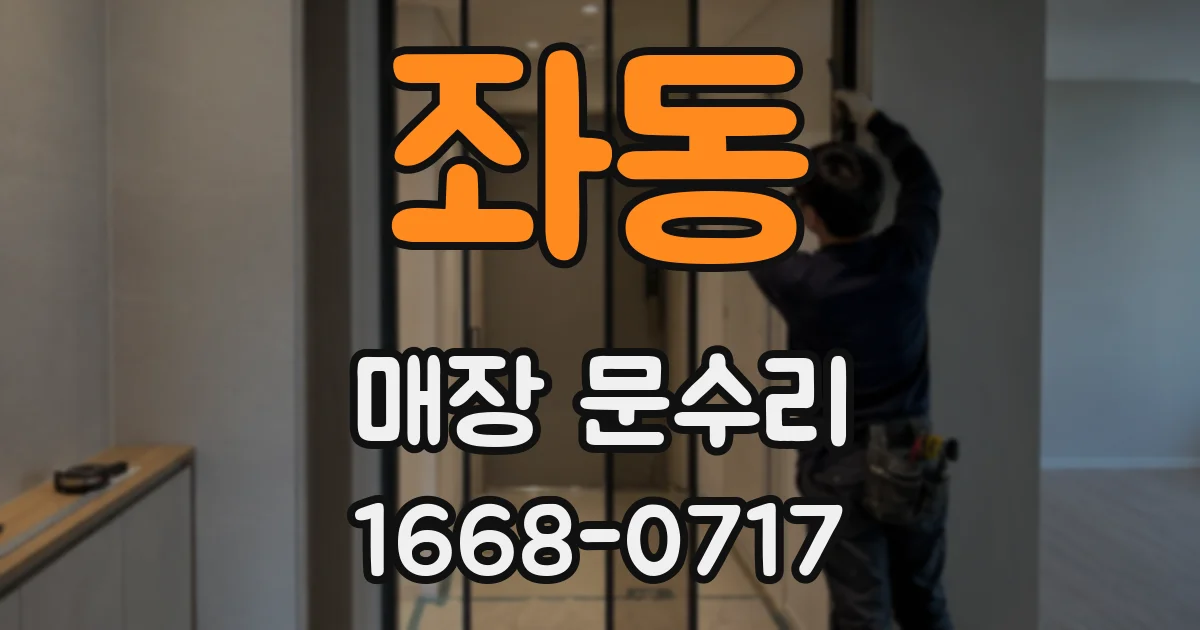 좌동 매장 문수리