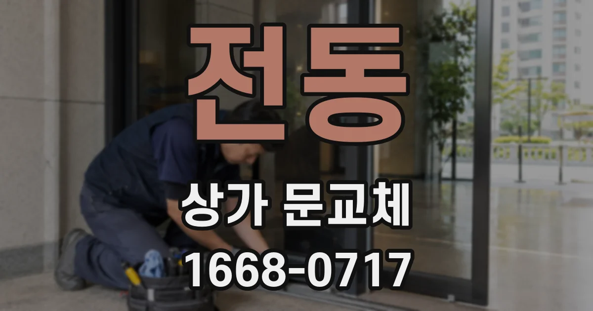 전동 상가 문교체