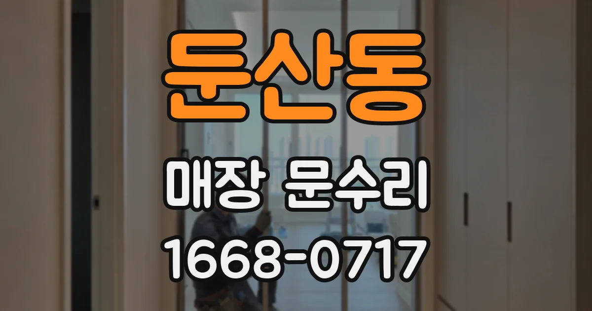 둔산동 매장 문수리