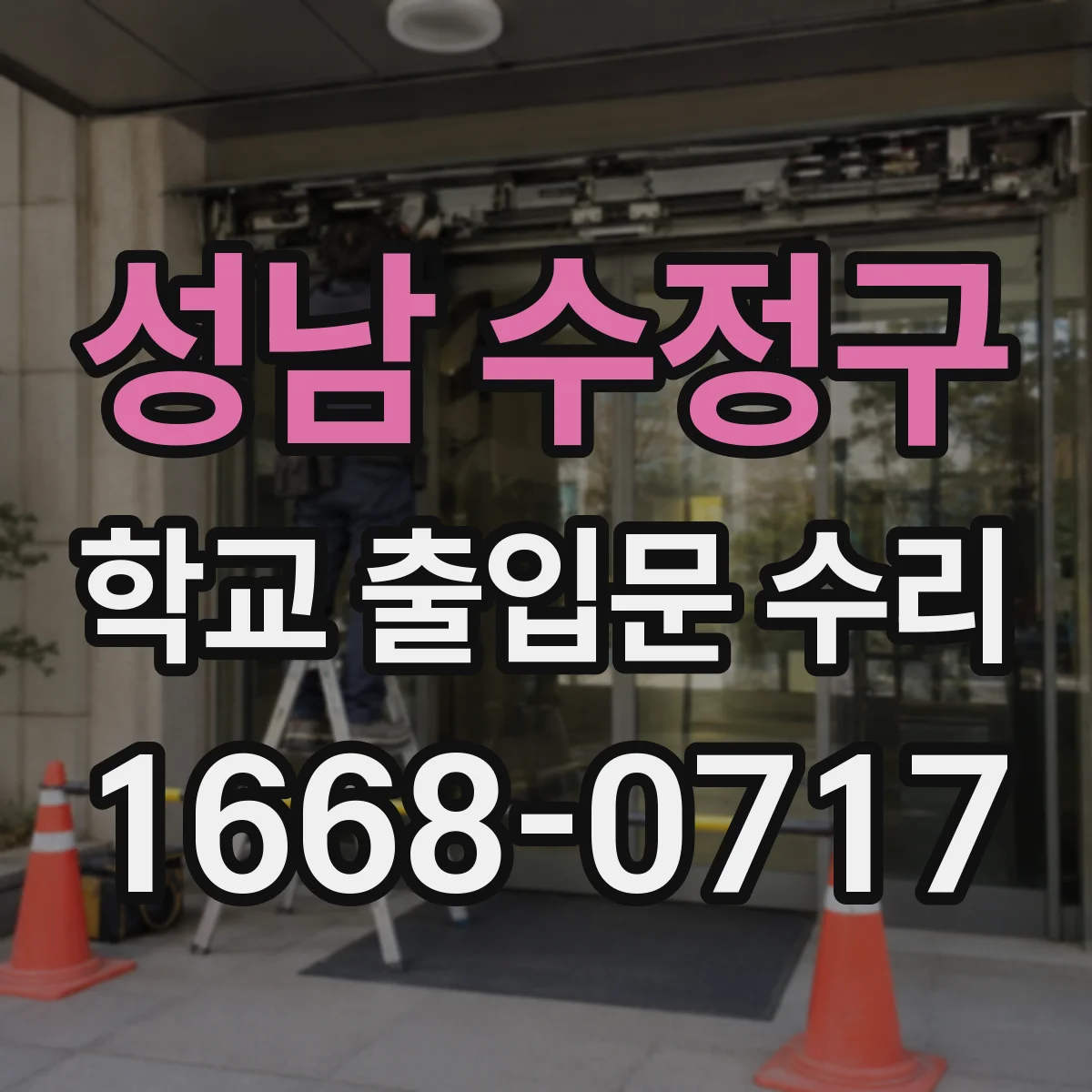 성남 수정구 학교 출입문 수리