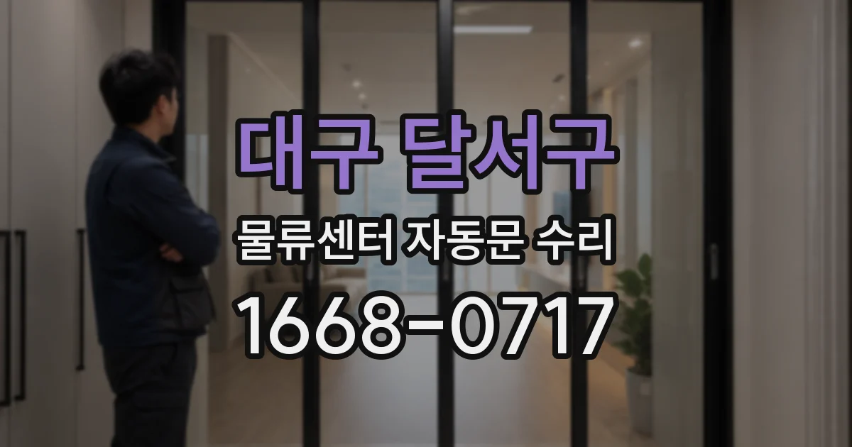 대구 달서구 물류센터 자동문 수리