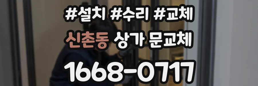신촌동 상가 문교체
