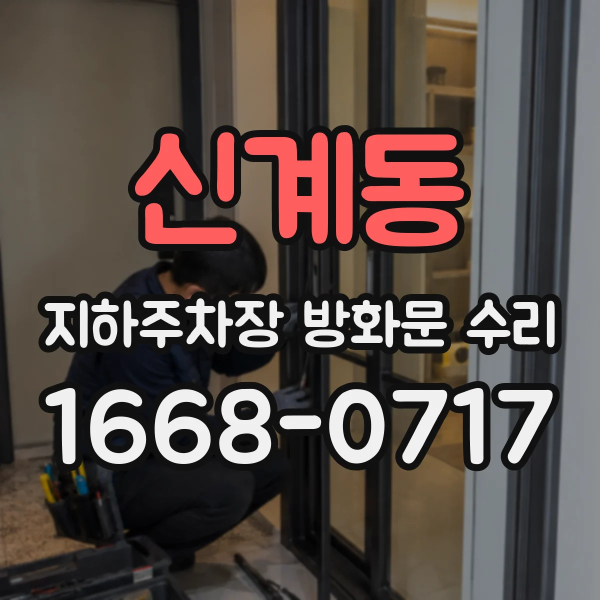 신계동 지하주차장 방화문 수리