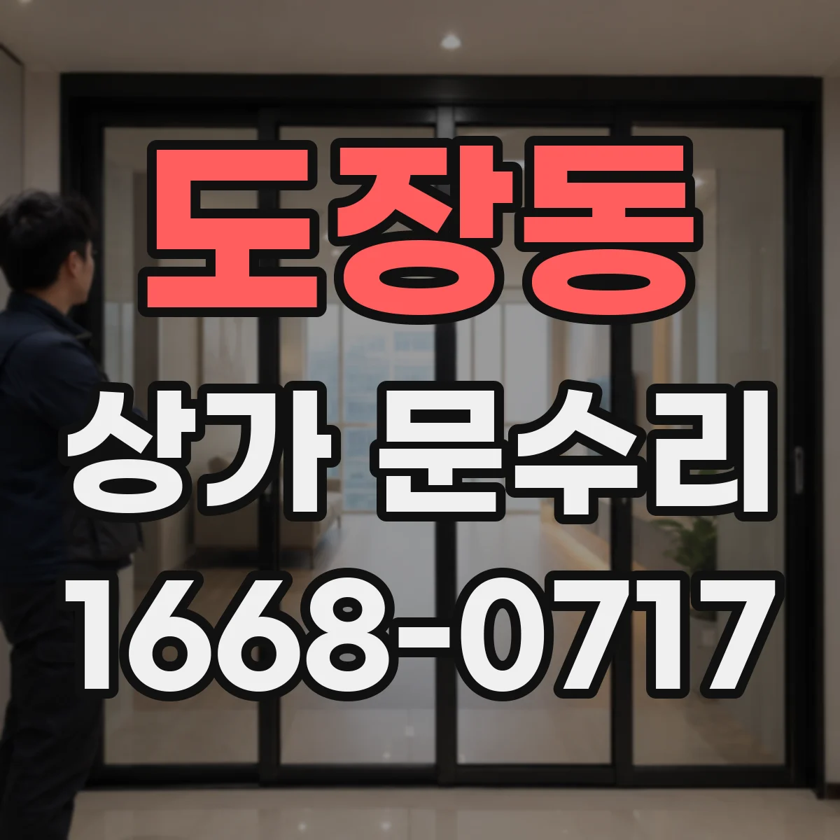 도장동 상가 문수리