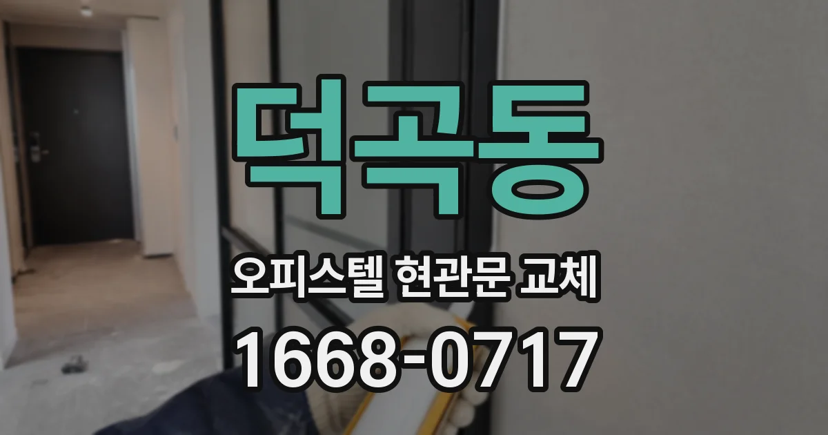 덕곡동 오피스텔 현관문 교체