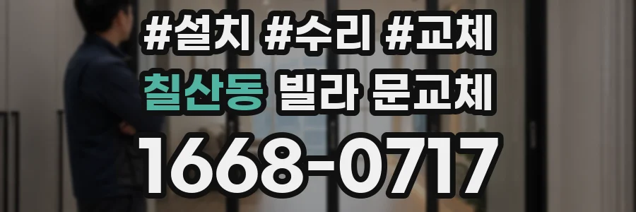 칠산동 빌라 문교체