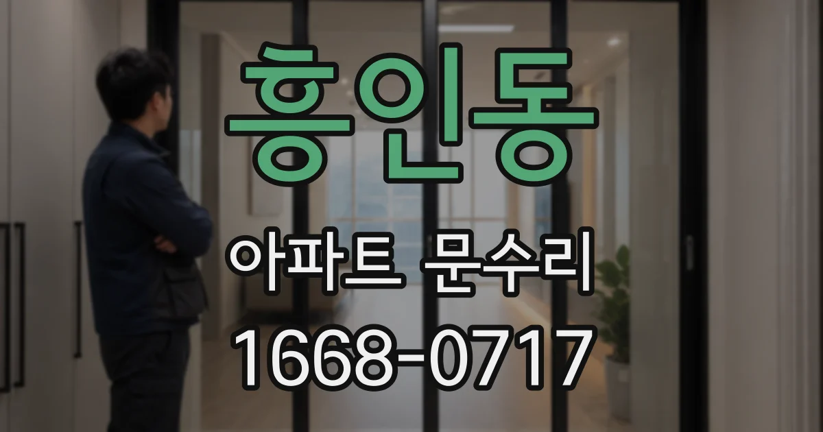 흥인동 아파트 문수리