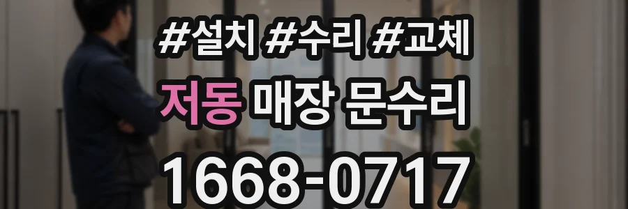 저동 매장 문수리
