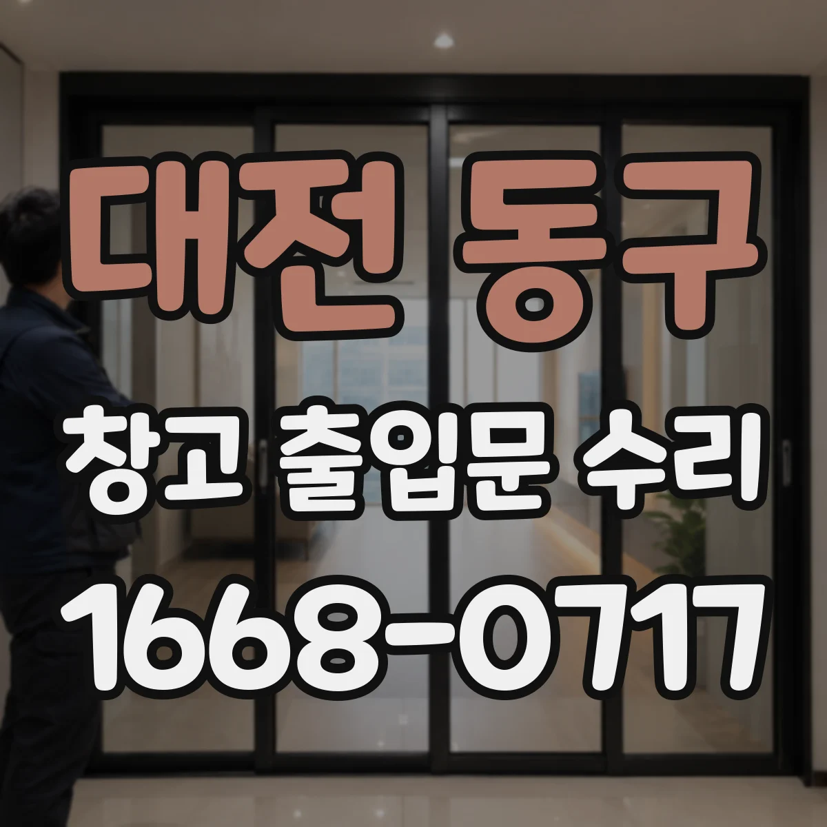 대전 동구 창고 출입문 수리