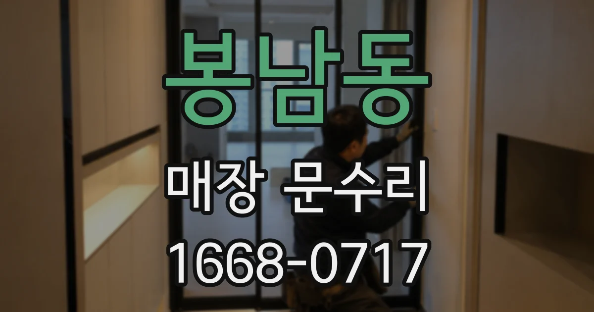 봉남동 매장 문수리