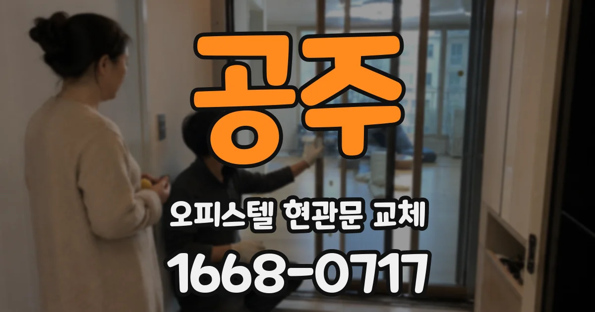 공주 오피스텔 현관문 교체