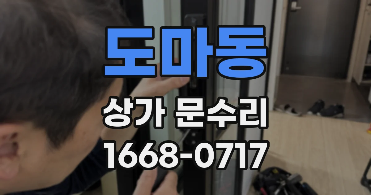 도마동 상가 문수리