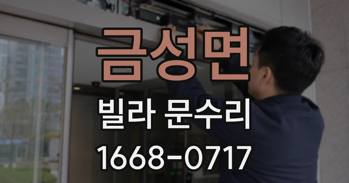금성면 빌라 문수리
