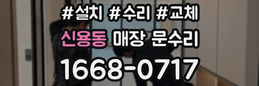 신용동 매장 문수리