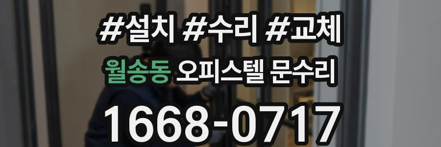 월송동 오피스텔 문수리