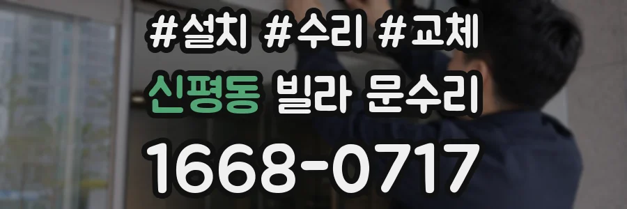 신평동 빌라 문수리
