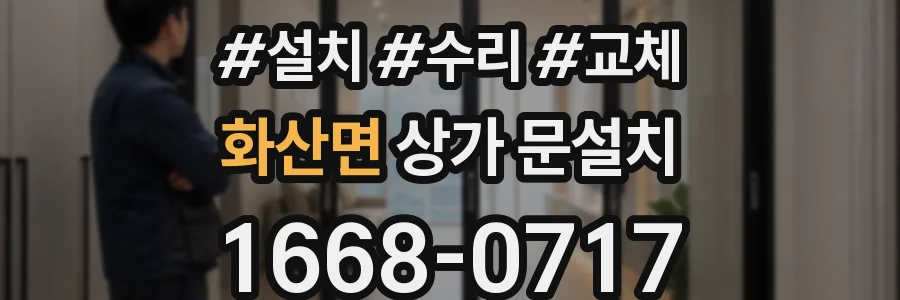화산면 상가 문설치