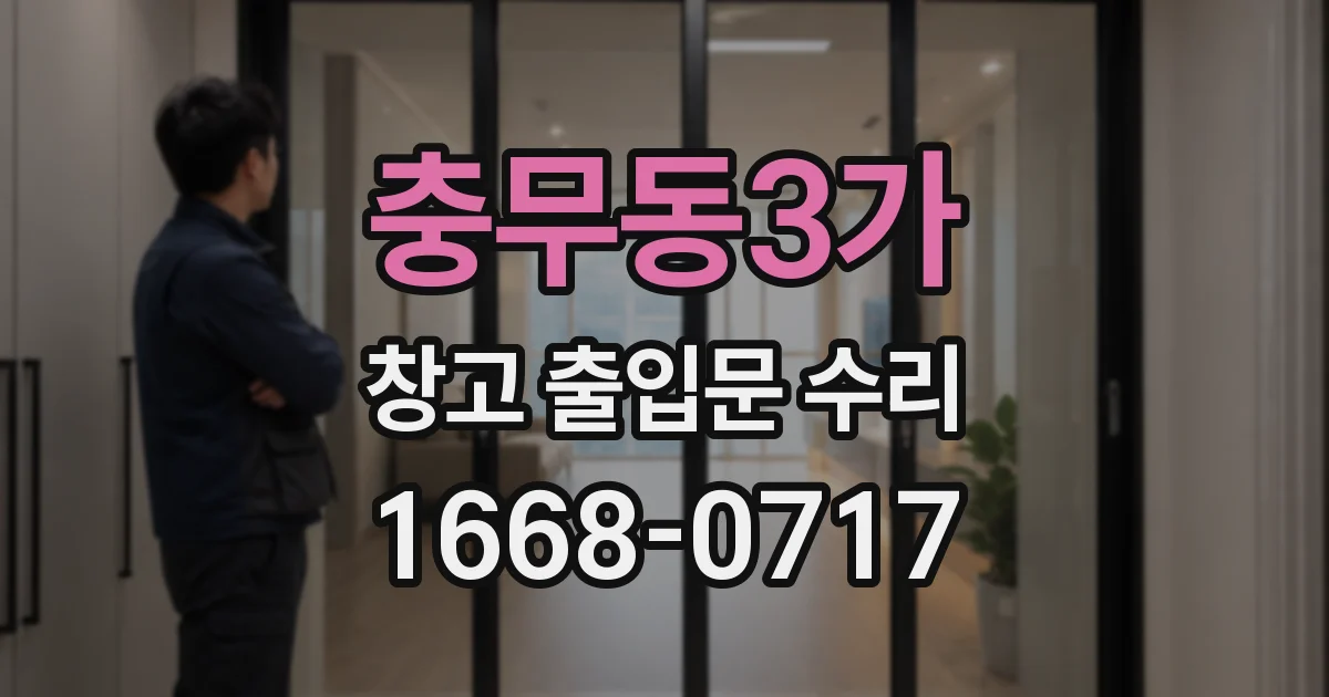 충무동3가 창고 출입문 수리