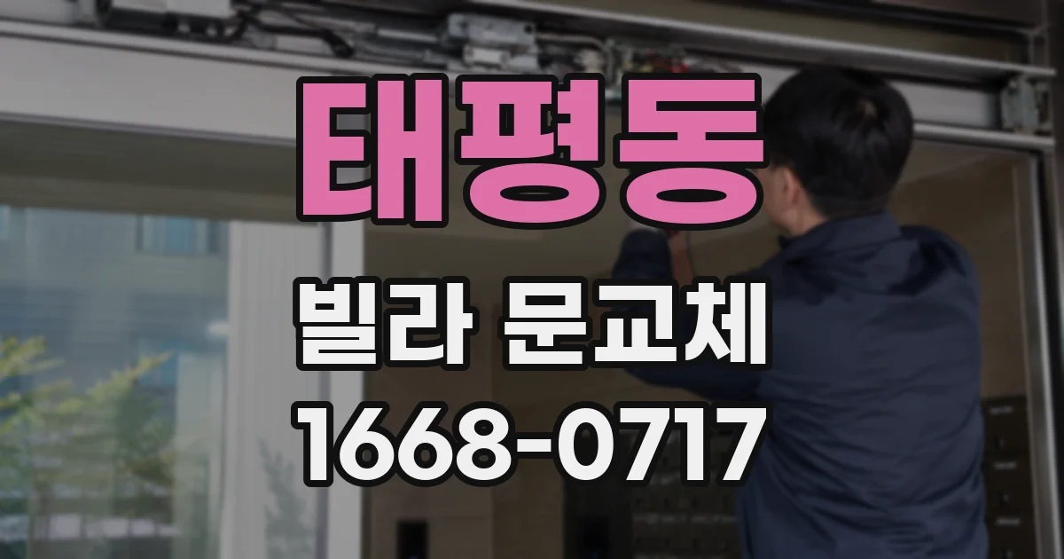 태평동 빌라 문교체