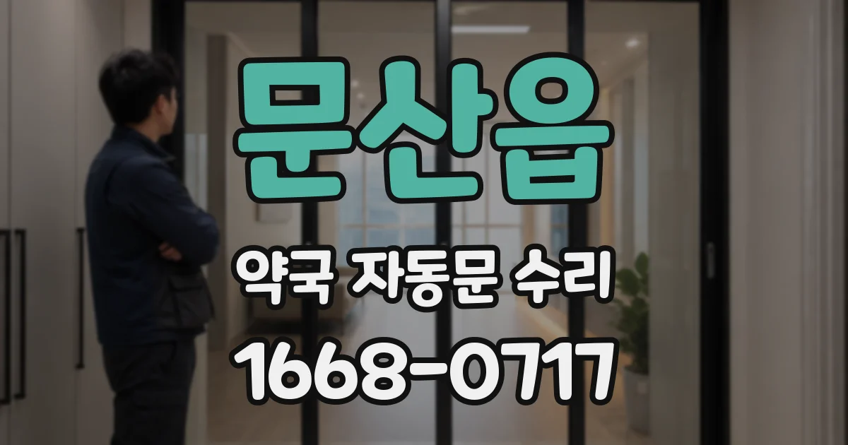 문산읍 약국 자동문 수리