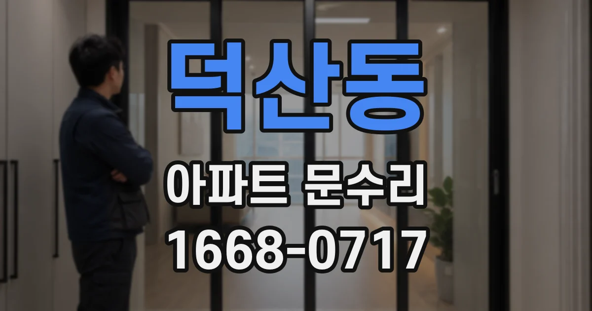 덕산동 아파트 문수리