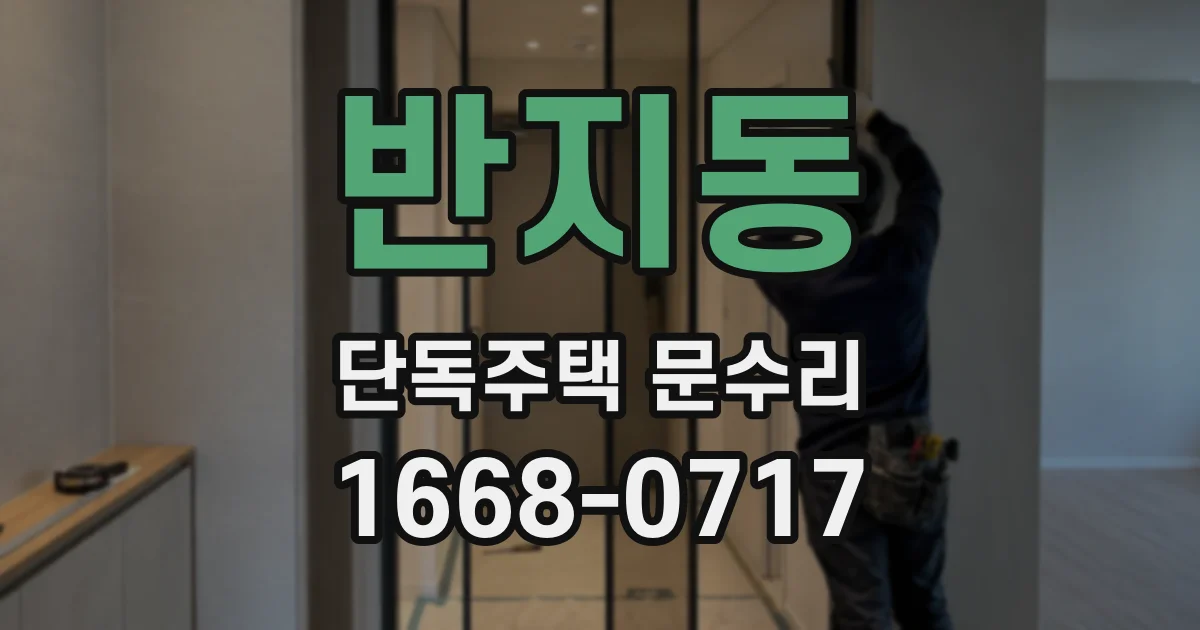반지동 단독주택 문수리