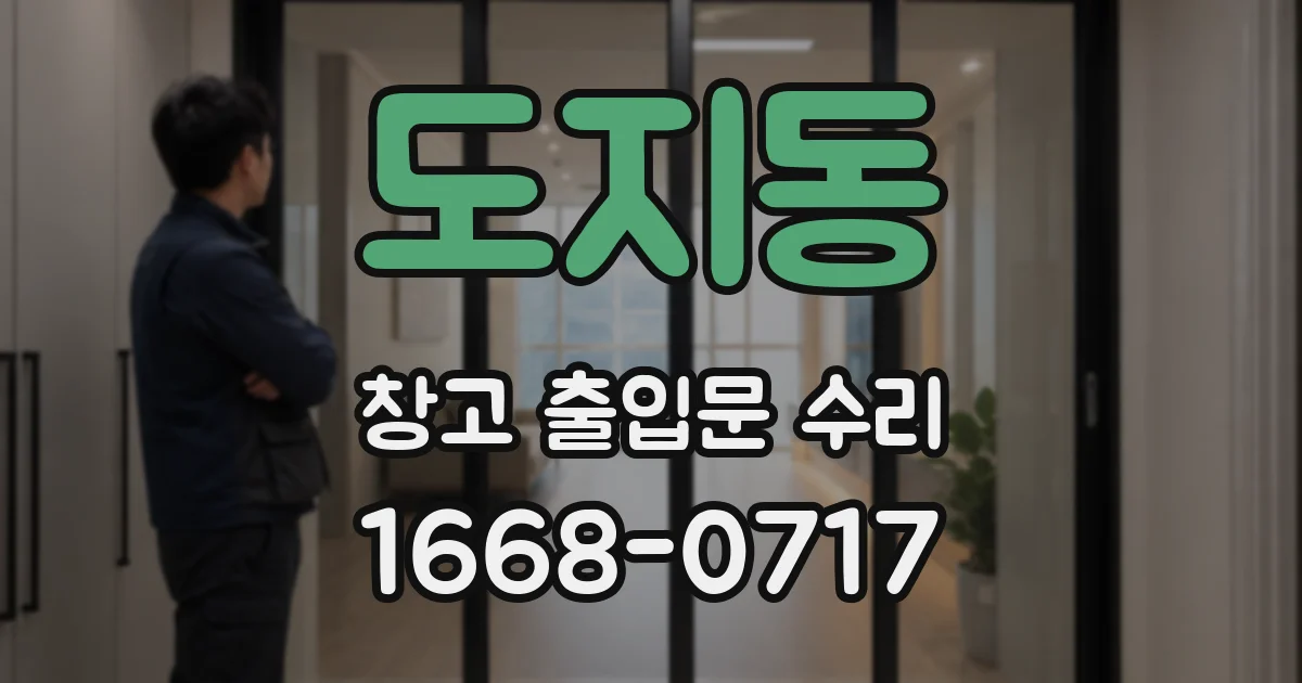 도지동 창고 출입문 수리