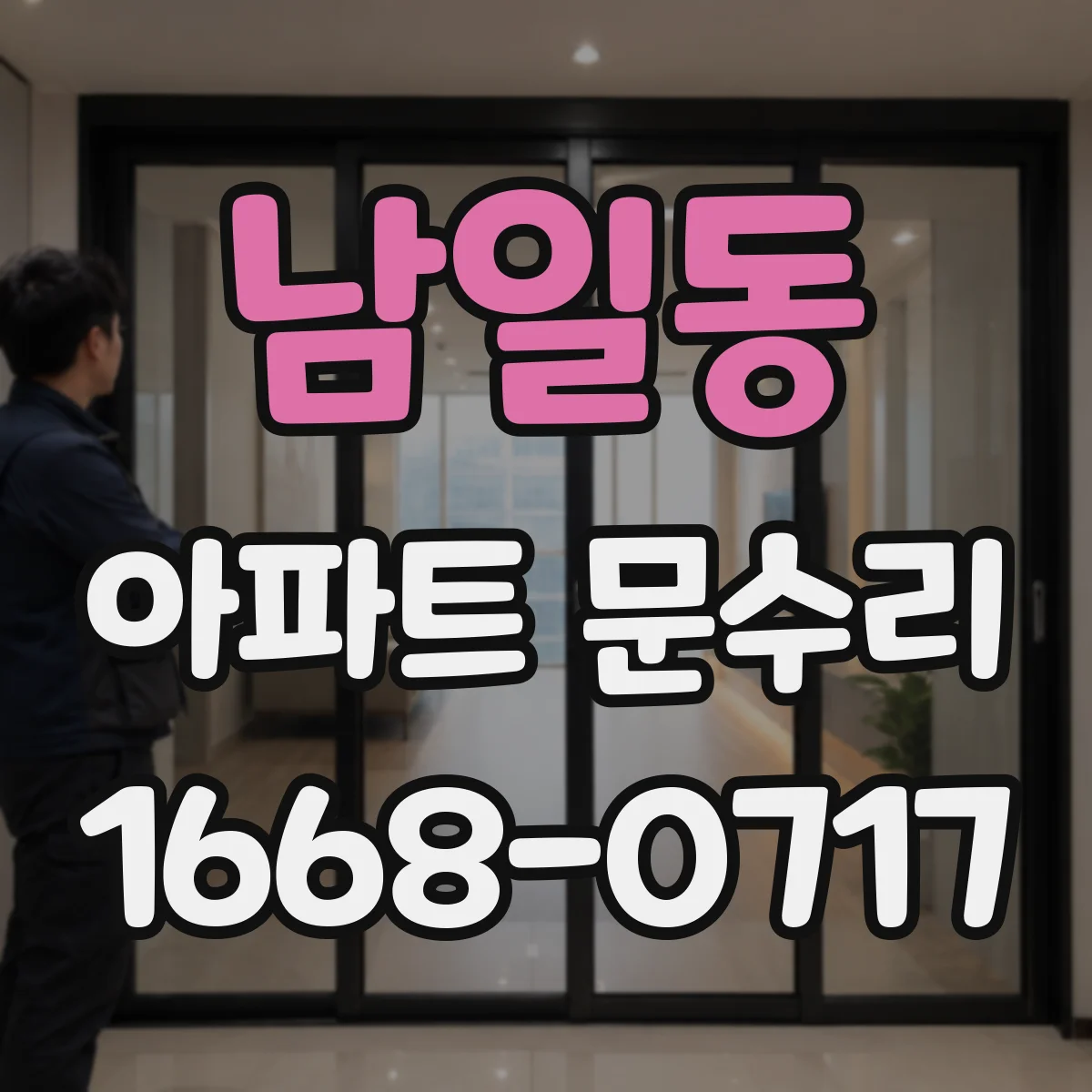 남일동 아파트 문수리