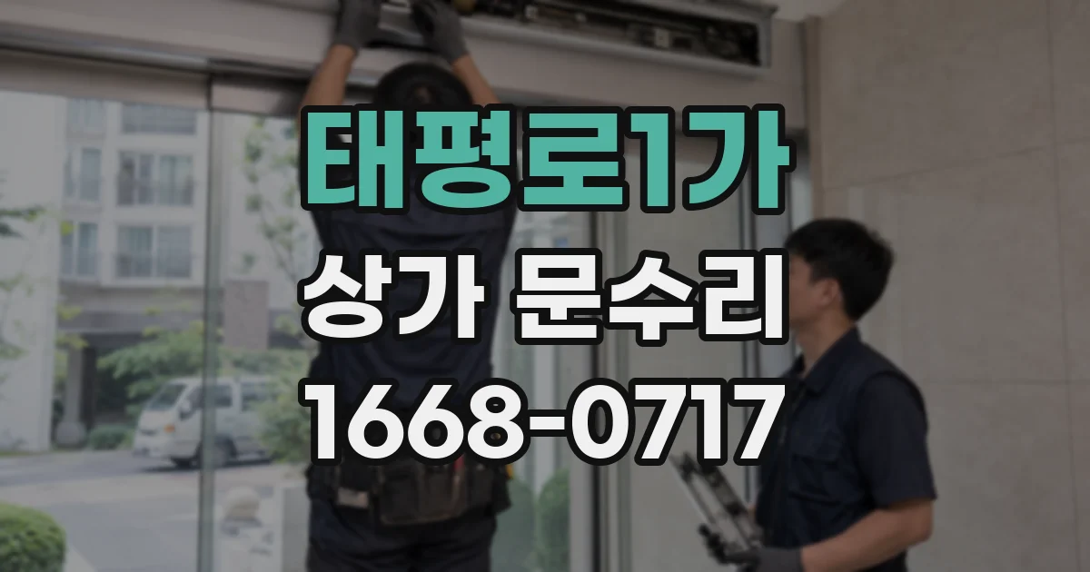 태평로1가 상가 문수리