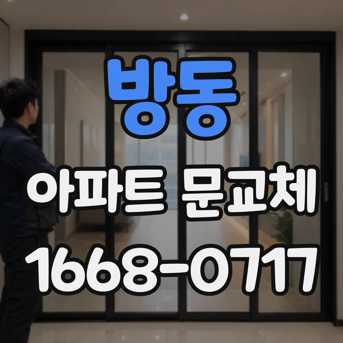 방동 아파트 문교체