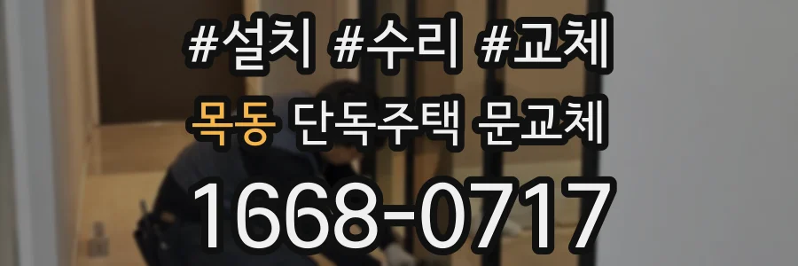 목동 단독주택 문교체