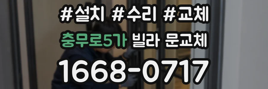 충무로5가 빌라 문교체