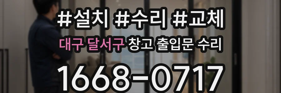 대구 달서구 창고 출입문 수리