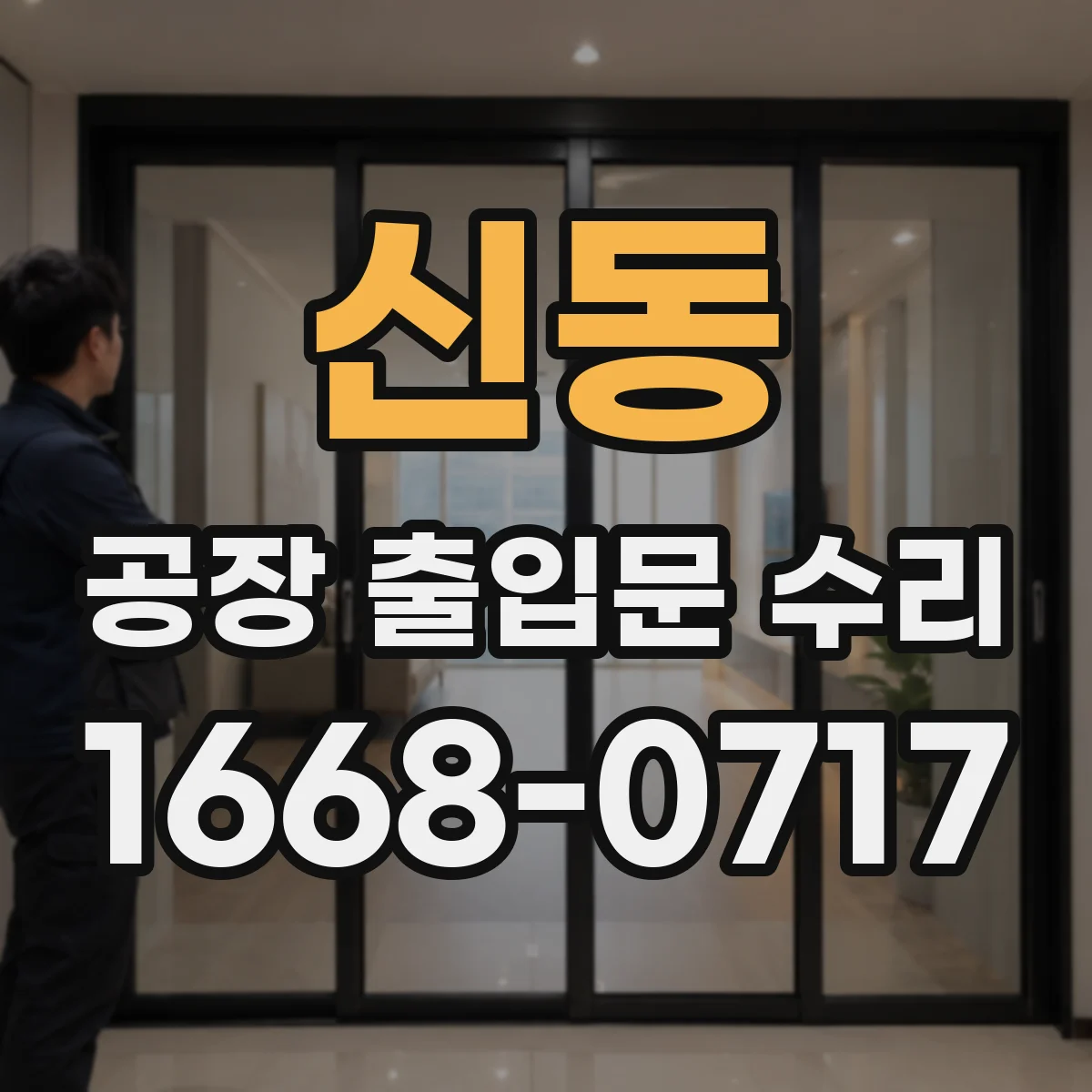 신동 공장 출입문 수리