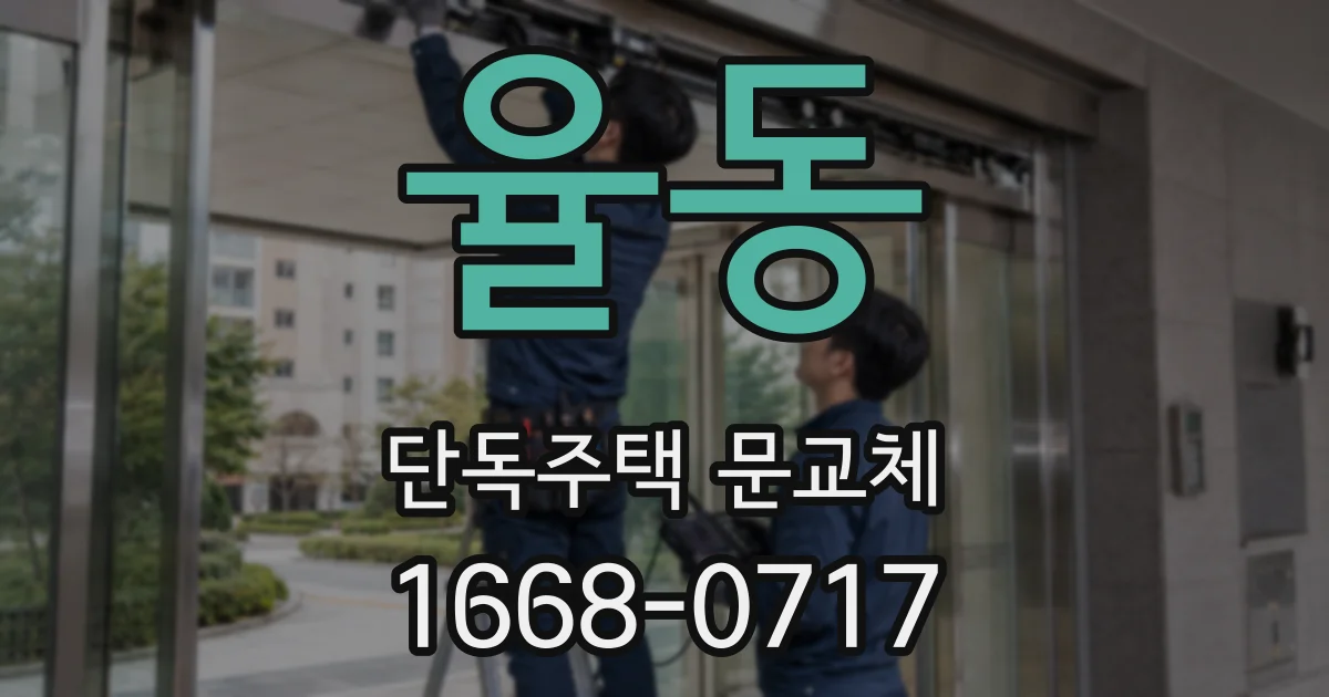 율동 단독주택 문교체