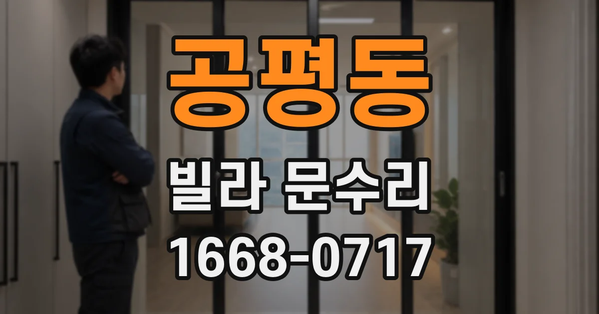 공평동 빌라 문수리