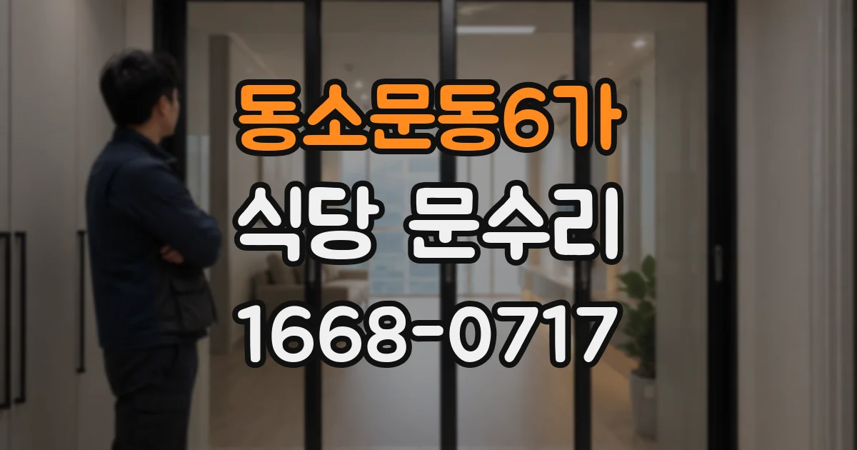동소문동6가 식당 문수리