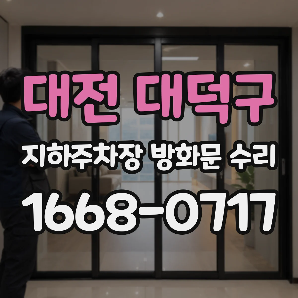 대전 대덕구 지하주차장 방화문 수리